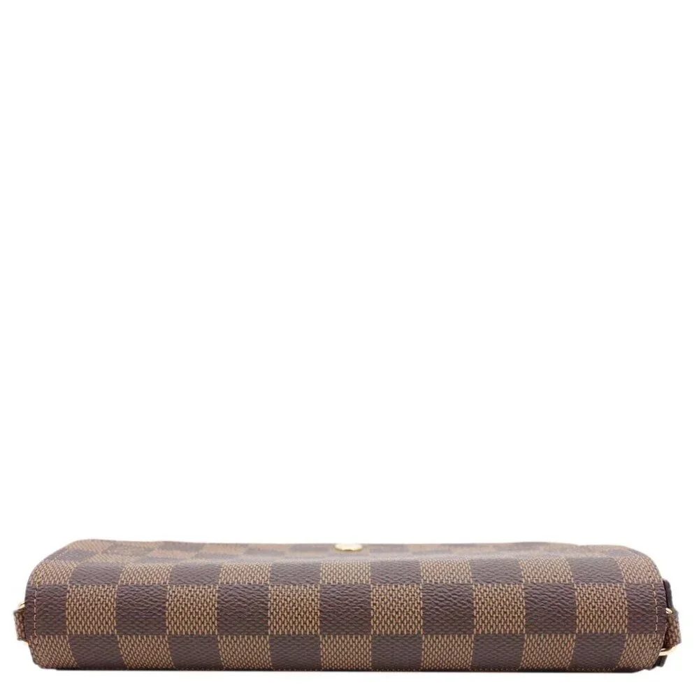 Louis Vuitton  Felicie Pochette Damier Ebene Crossbody Bag Brown - Picture 6 of 13